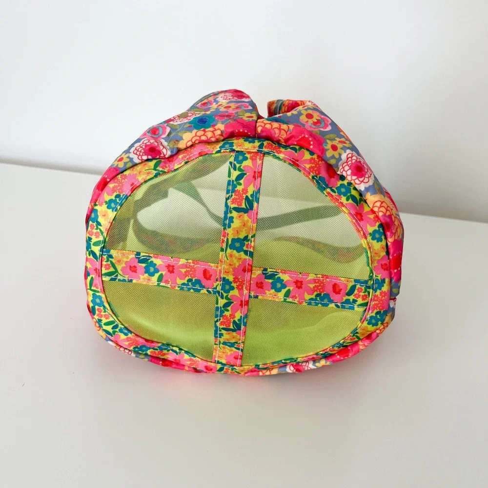 NEW Natural Life Floral Mesh Shower Caddy Dorm College Pockets Pink Green